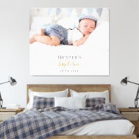 Baptême personnalisé photo garçon moderne fille