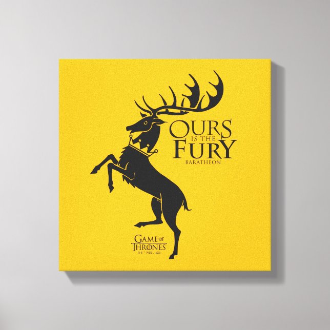 Toile Baratheon Sigil - Notre Furie (Recto)