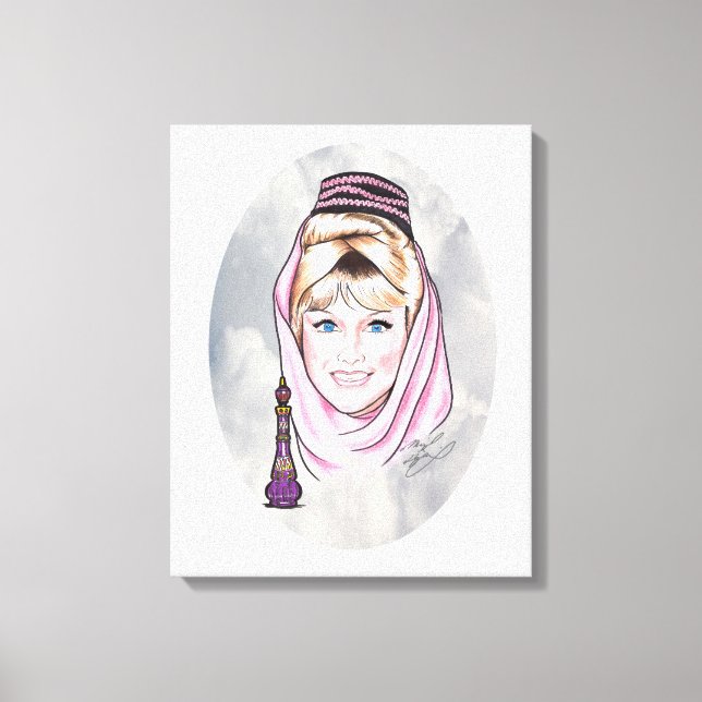 Toile Barbara Eden, je rêve de Jeannie. (Recto)