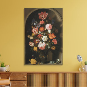 Toile Baroque Vintage, Fleur par Bosschaert, l'Aîné