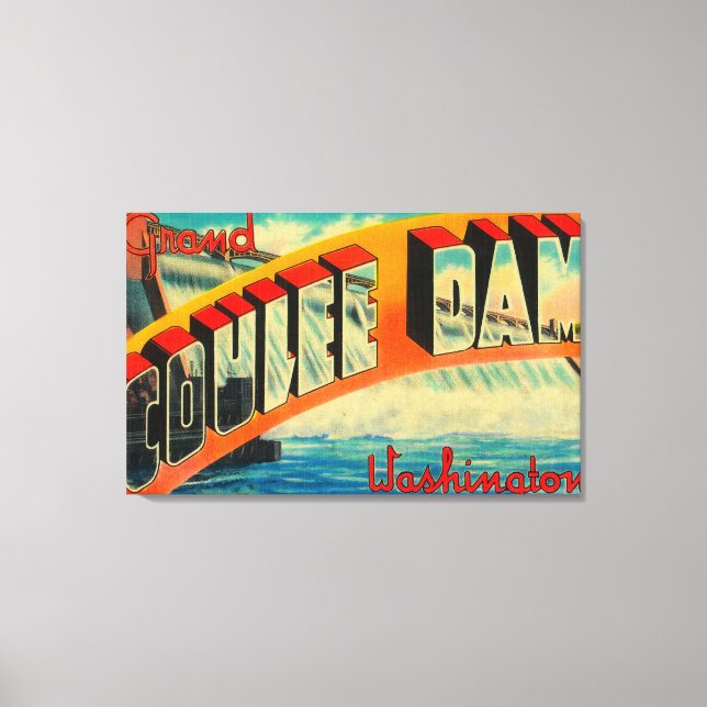 Toile Barrage de Grand Coulee, Washington (Recto)