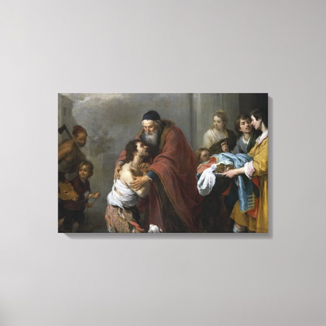 Toile Bartolome Esteban Murillo-Retour du prodigue (Recto)