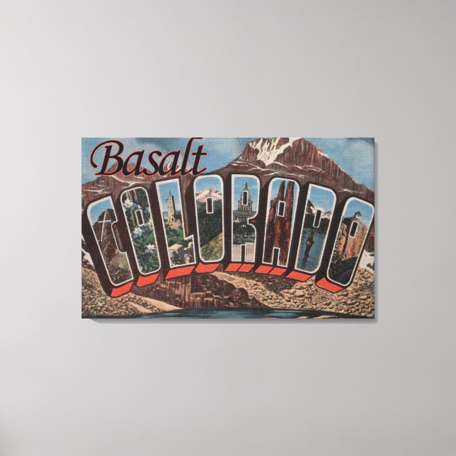 Toile Basalt, Colorado - Scènes de grandes lettres (Recto)