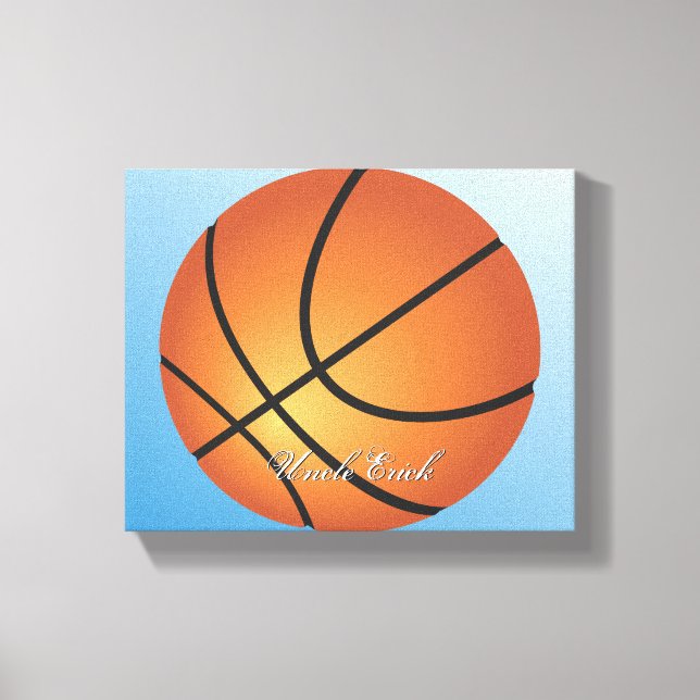 Toile Basket-ball Image 🏀 Monogramme Budget spécial (Recto)