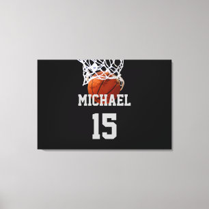 Toile Basketball Votre Nom