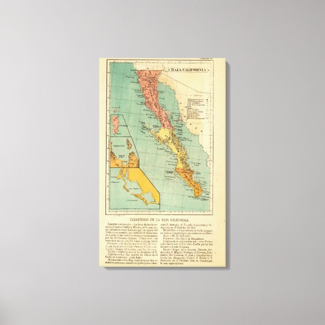 Toile Basse Californie, Mexique (Recto)