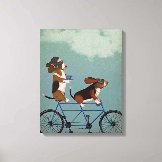 Toile Basset Hound Tandem (Recto)