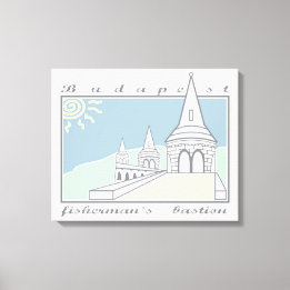 Toile Bastion des pêcheurs, Budapest, Hongrie, Magyar