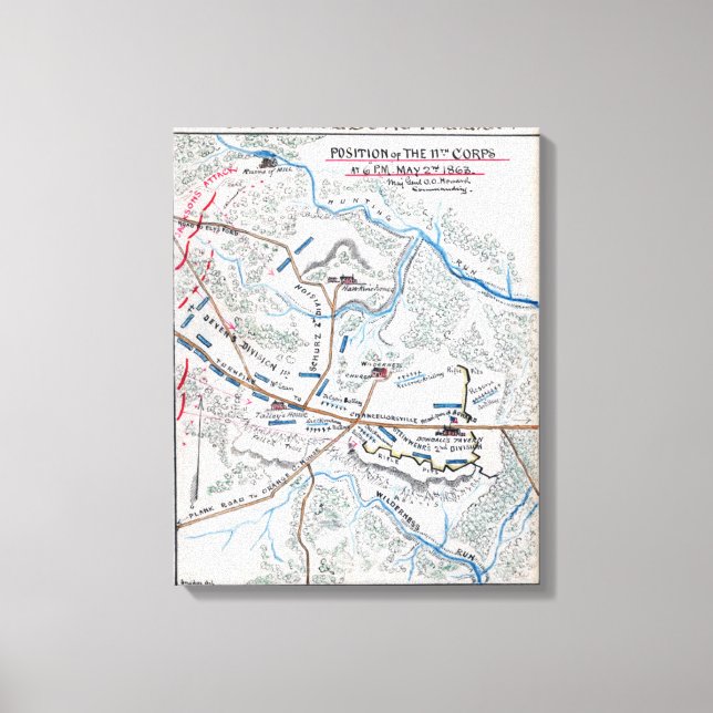 Toile Bataille de Chancellorsville (Recto)