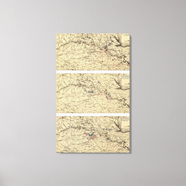Toile Bataille de Chancellorsville (Recto)