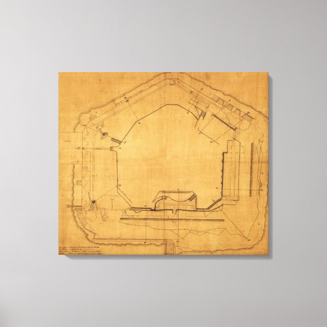 Toile Bataille de Fort Sumter - Guerre civile Panoramiqu (Recto)