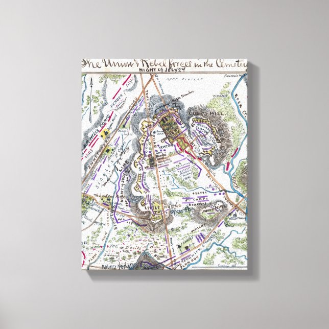 Toile Bataille de Gettysburg 2 (Recto)