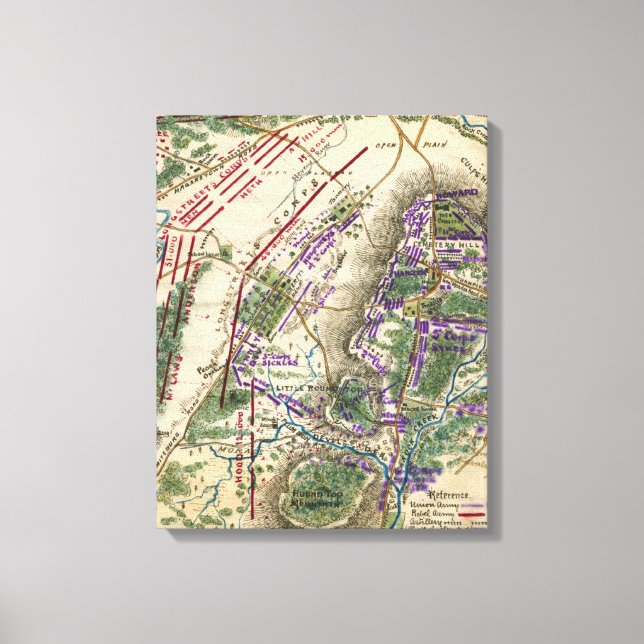 Toile Bataille de Gettysburg 5 (Recto)