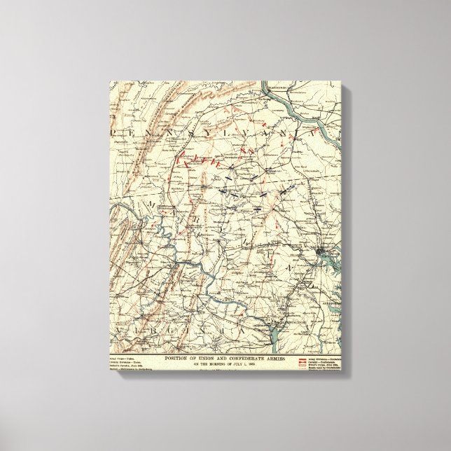 Toile Bataille de Gettysburg 6 (Recto)