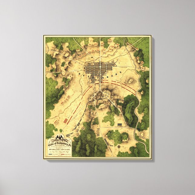 Toile Bataille de Gettysburg 7 (Recto)