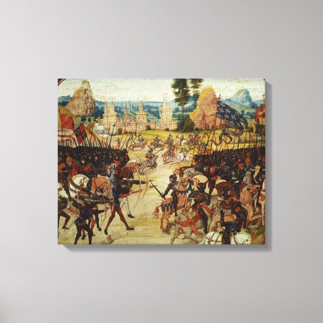 Toile Bataille de Poitiers, de Froissart's Chronicle (Recto)