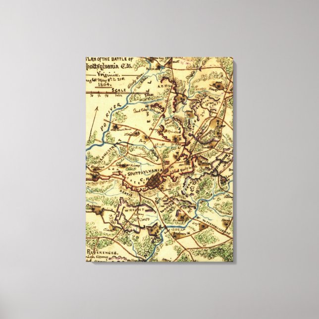 Toile Bataille de Spotsylvania Court House (Recto)