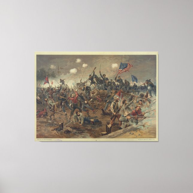 Toile Bataille de Spottsylvania par L. Prang & Co. (1887 (Recto)