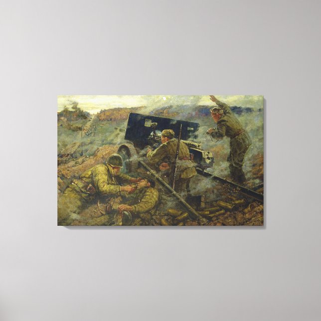 Toile Bataille de Yelnya près de Moscou en 1941 (Recto)