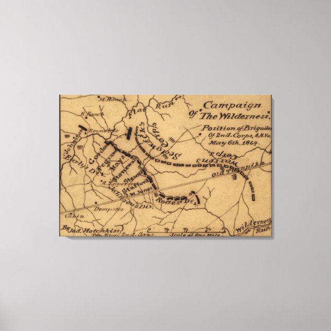 Toile Bataille du désert - Guerre civile Panoramique (Recto)