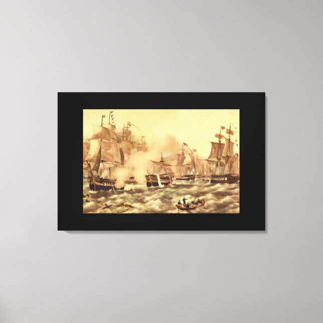 Toile Bataille du lac Érié, Commodore_Engravures (Recto)