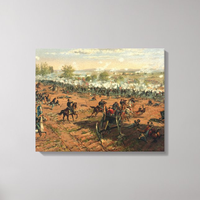 Toile Bataille Gettysburg Hancock à Gettysbug Thulstrup (Recto)