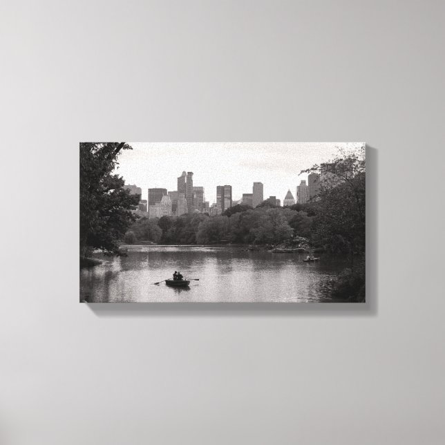 Toile Bateau à Central Park NYC (Toile) (Recto)