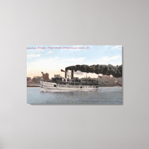 Toile Bateau à vapeur de Kennedy partant pour Bremert