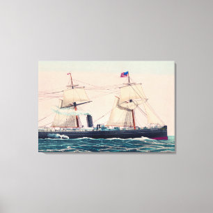 Toile Bateau à vapeur Victoria de la ligne d'Ancres, 18