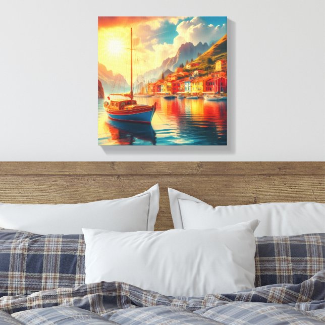 Toile Bateau à voile sur eaux calmes (Insitu(Chambre))