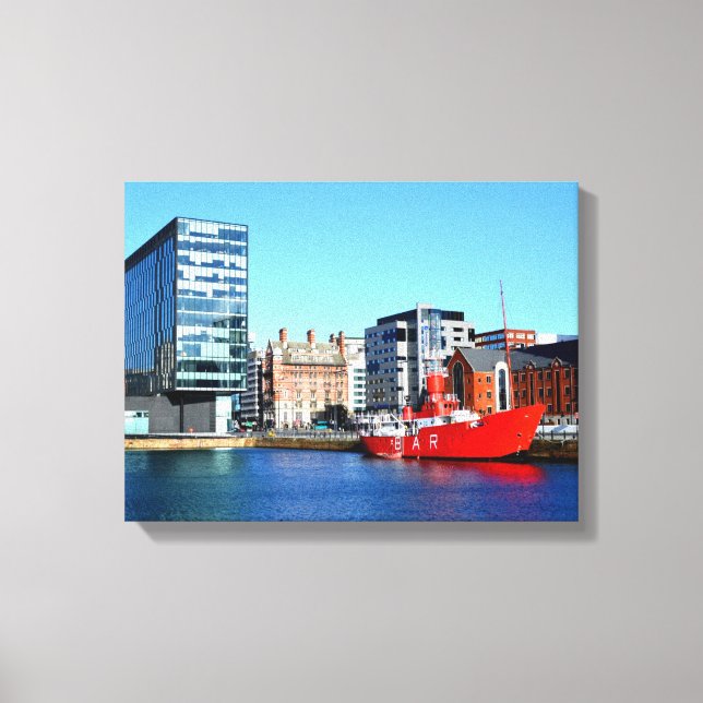 Toile Bateau dans l'Albert Dock (Recto)