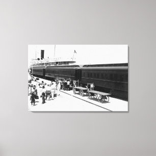 Toile Bateau de chargement de gare de Key West du Cuba