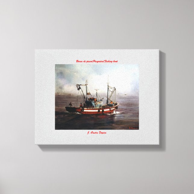 Toile Bateau de pêche/Pesqueiro/Fishing boat (Recto)