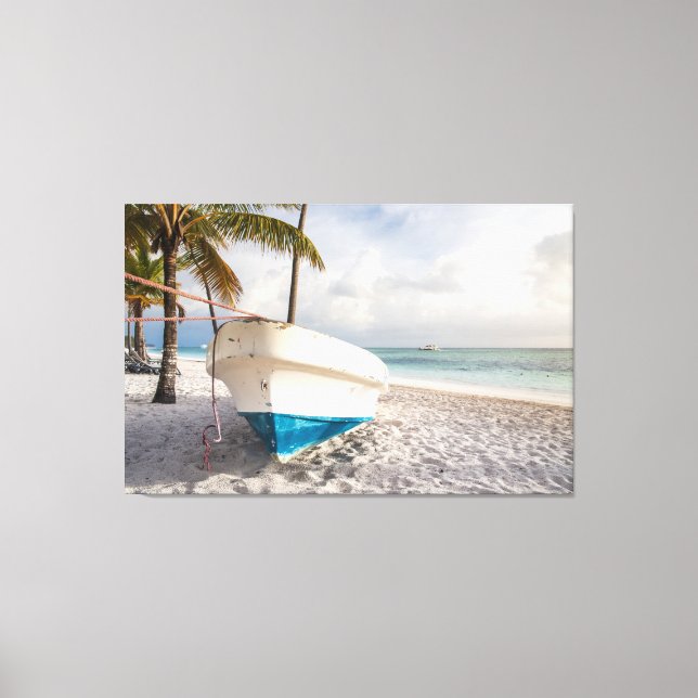 Toile Bateau sur la plage (Recto)