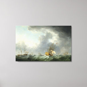 Toile Bateaux de l'anglais fonctionnant avant Gale