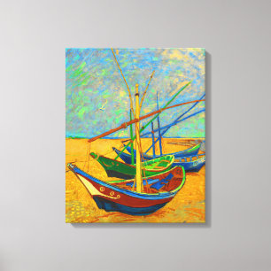 Toile Bateaux de pêche à Saint Marie
