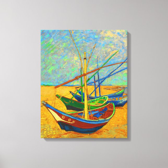 Toile Bateaux de pêche à Saint Marie (Recto)