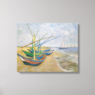 Toile Bateaux de pêche Vincent van Gogh