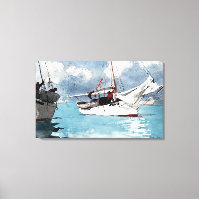 Toile Bateaux de pêche Winslow Homer, Key West (Recto)