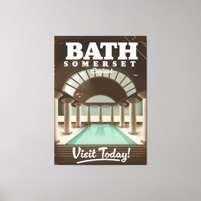 Toile Bath Somerset Angleterre affiche voyage (Recto)