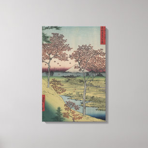 Toile Bâti Fidji et feuille d'érable - Japonais vintages