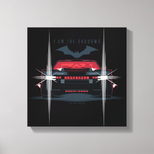 Toile Batman Batmobile - Je Suis L'Ombre