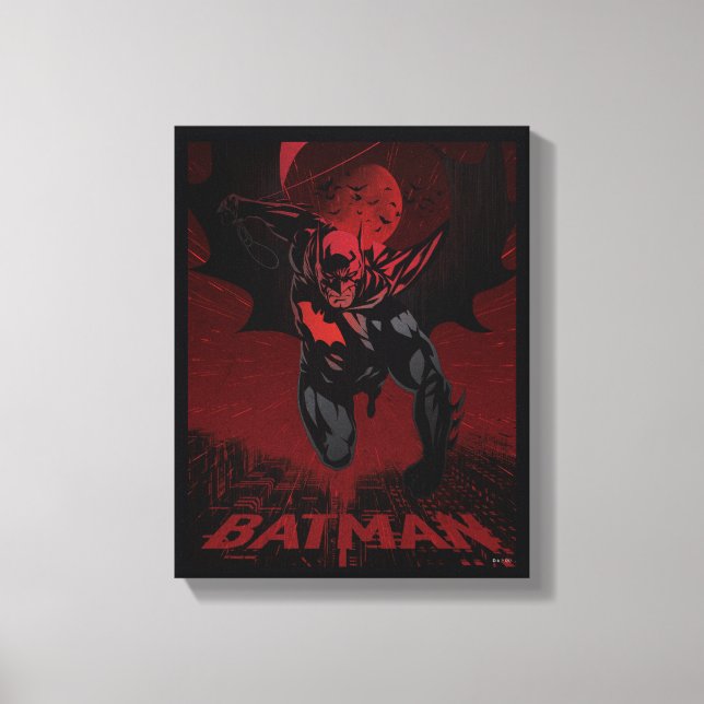 Toile Batman Crimson Leap (Recto)