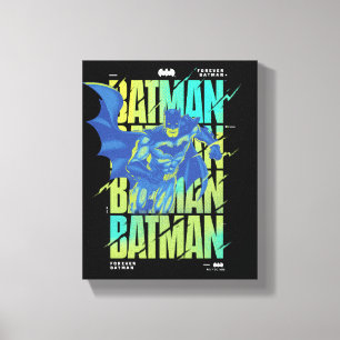 Toile Batman Électrique Qui Traverse La Typographie