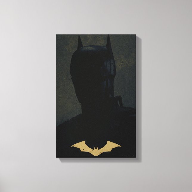 Toile Batman With Golden Bat Symbol (Recto)
