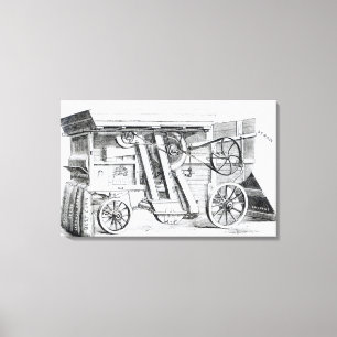 Toile Battage combiné par brevet de Garrett et de fils