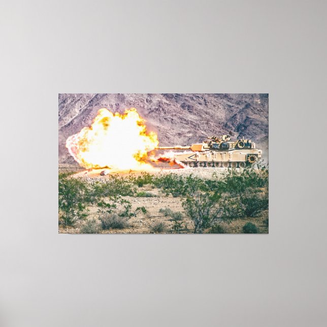 Toile BATTLE TANK - M1 Abrams 40x60 (Recto)