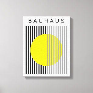 Toile Bauhaus Art moderne Yellow Circuits