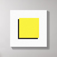 Bauhaus Design Art géométrique Carré Jaune