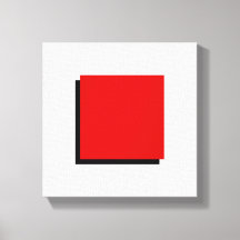 Bauhaus Design Art géométrique Carré rouge
